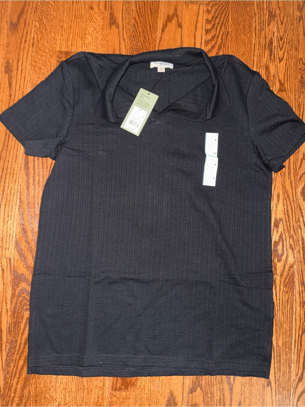 Goodfellow & Co Black Short Sleeve Polo